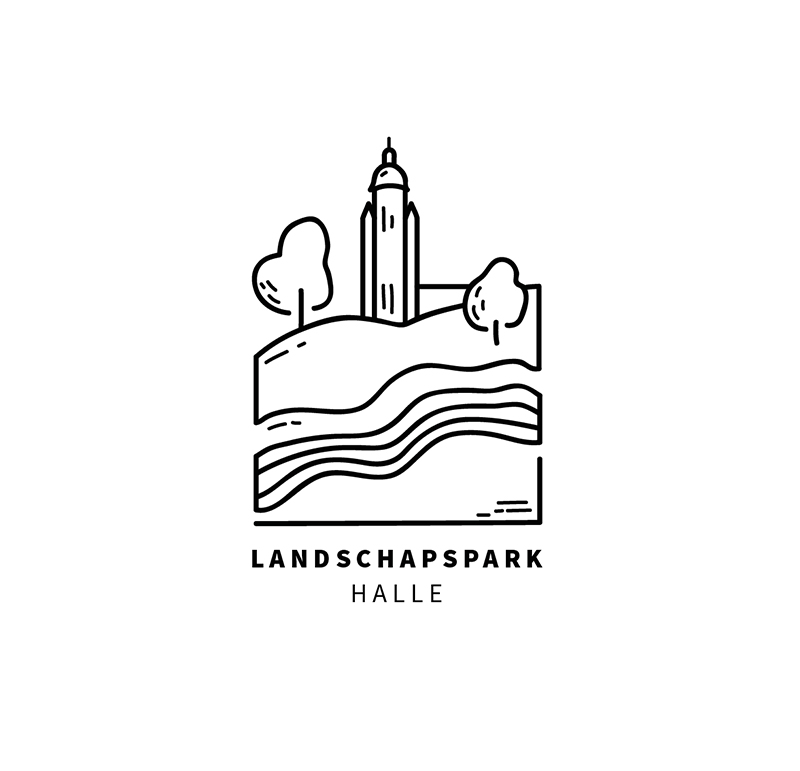 Logo landschapspark Halle